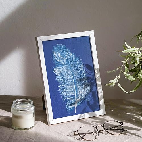 Miniatura 2 de Juego de 50 piezas de papel de arte solar, papel cianotipo, papel de impresión solar A5 con 2 herramientas de plástico para impresión solar, kit de