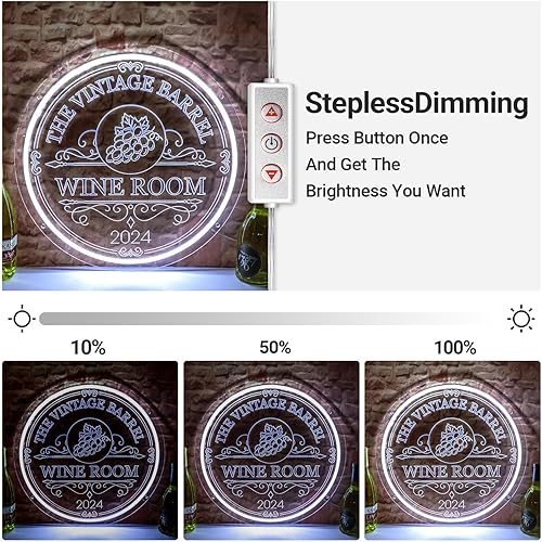 Miniatura 7 de Letreros de neón de vino LED personalizados, decoración de bar casero de vino, negocios regulable con control remoto de sincronización