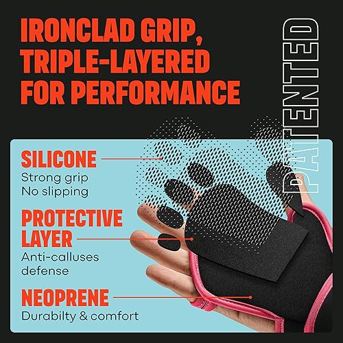Miniatura 9 de Mava Sports - Guantes de entrenamiento ventilados con muñequeras integradas y relleno de silicona de palma completa agarre extra y sin callosidades