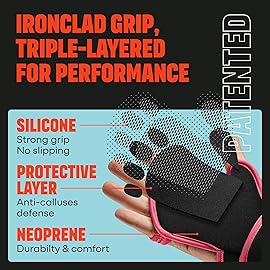 MAVA Open Gym Gloves for Men & Women; Padded Weight Lifting Gloves with Wrist Support for Comfort, Protection; Strong-Grip Fingerless Design for Men & Women; Anti-Sweat Gym Accessories