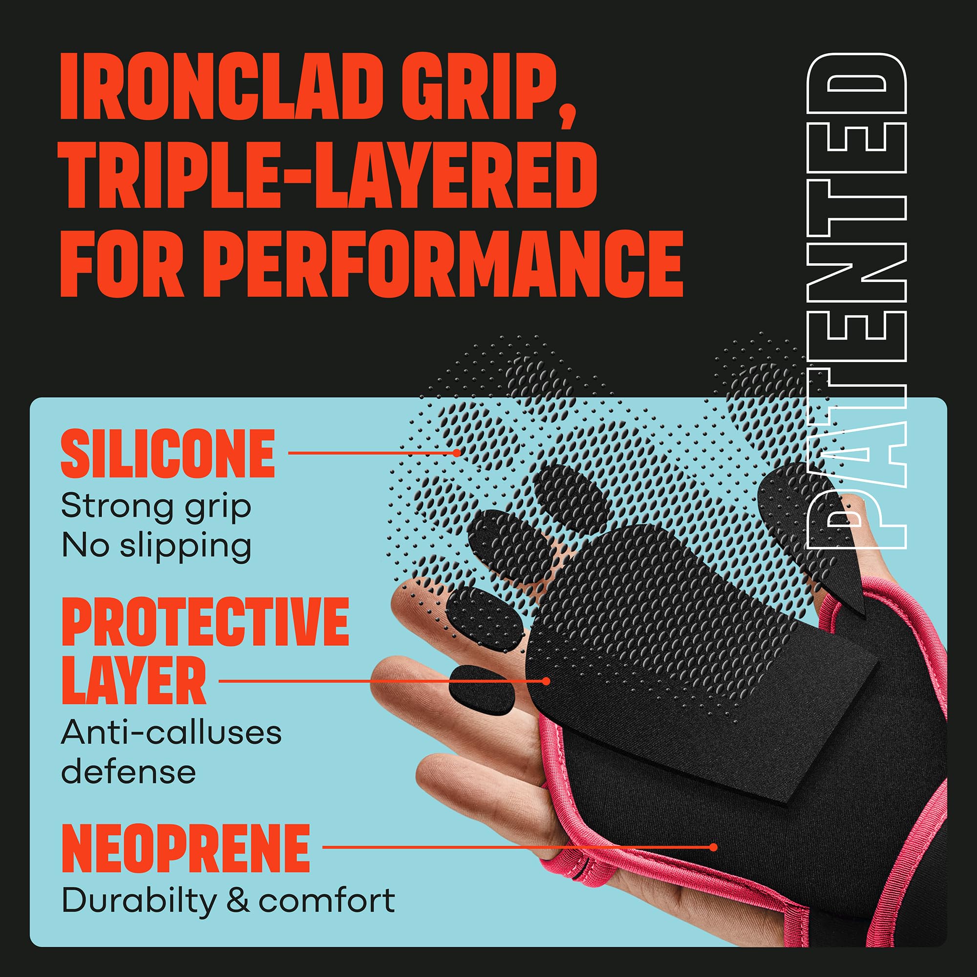 Mava Sports Ventilated Workout Gloves with Integrated Wrist Wraps and Full Palm Silicone Padding Extra Grip & No Calluses. Perfect for Weight Lifting, Powerlifting, Pull Ups, Cross Training, WODs - Image 4