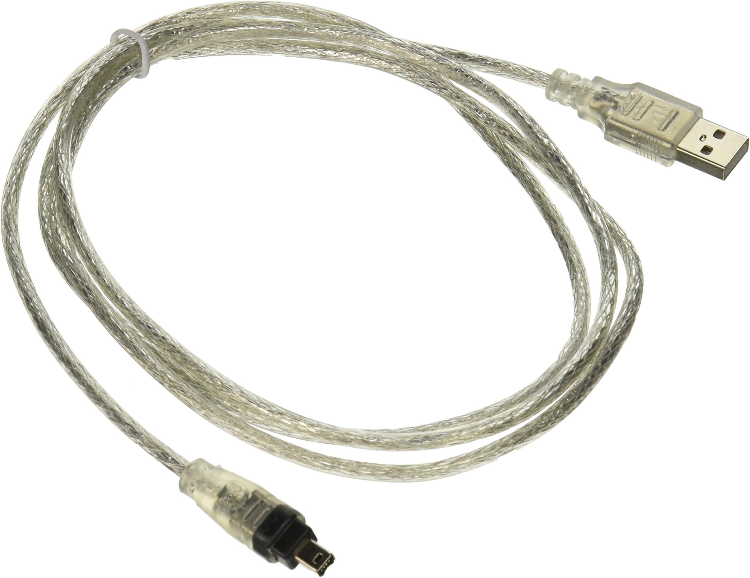 USB to Firewire IEEE 1394 4 Pin Ilink Adapter Cable - 5 Feet