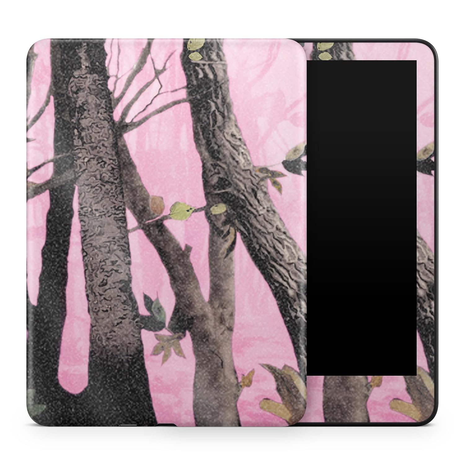 Glossy Glitter Tablet Skin Compatible with Amazon Kindle Colorsoft (2024) - Pink Tree Camo - Premium 3M Vinyl Protective Wrap Decal Cover - Easy to Apply | Crafted in The USA by MightySkins