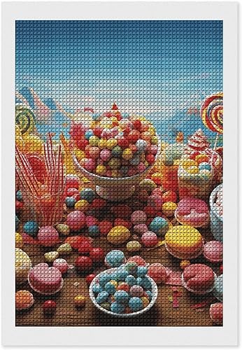 Miniatura 9 de Adult DIY Diamond Painting Kit, Candy Poster Full Drill 5D Square Crystal Diamonds Art, Diamond Art Kits for Beginners with Tools, Home Wall Decor