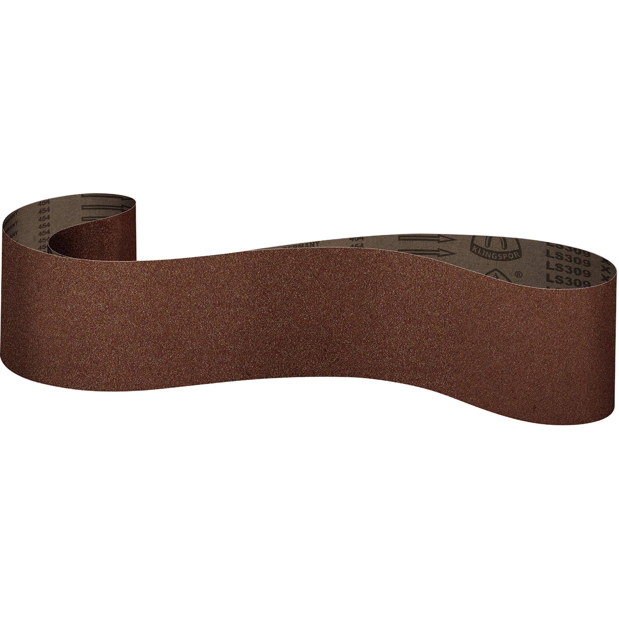 LS 309 X - Bandas de lija (100 x 950 mm, 10 unidades, grano 60, 10 bandas)