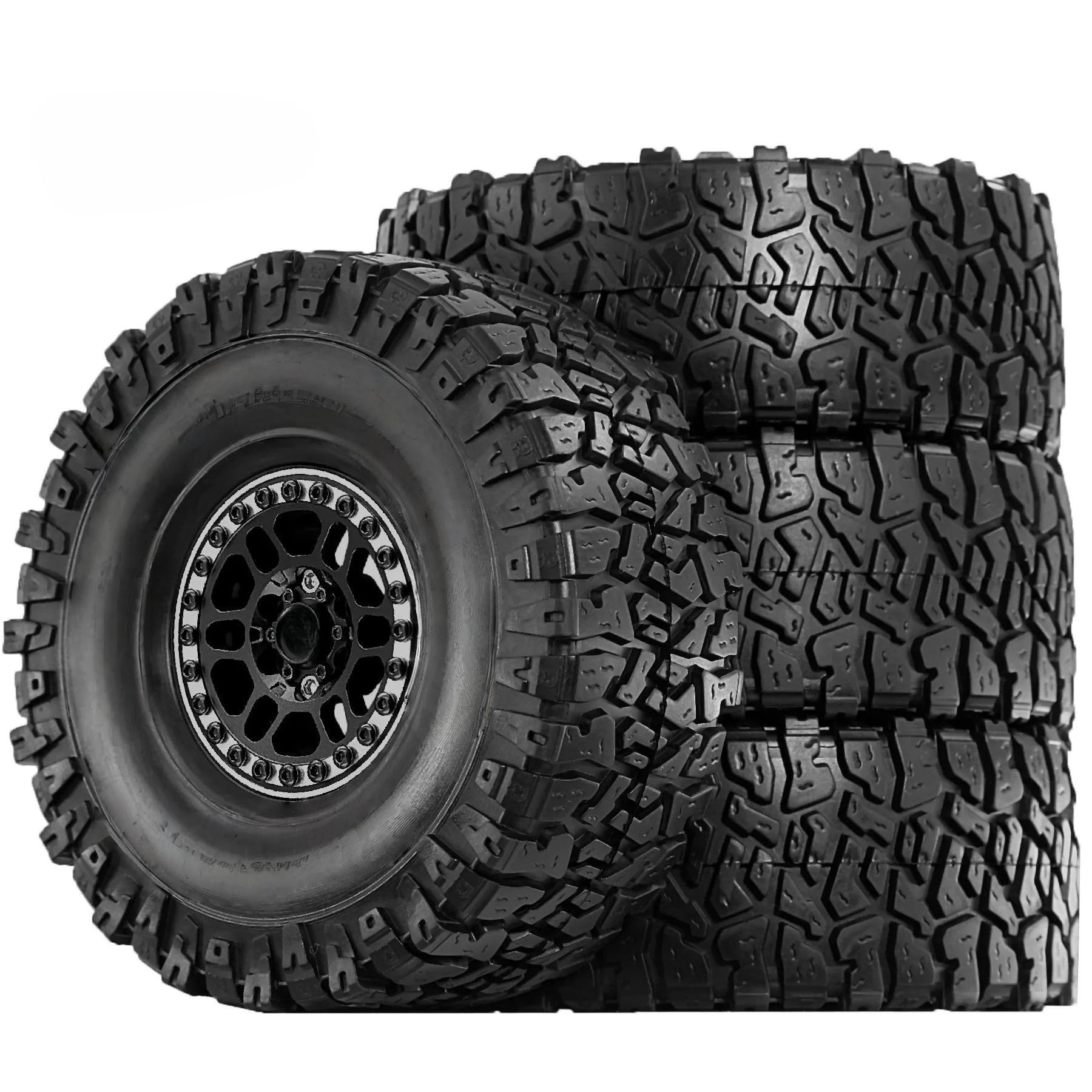1.9 Set Di Pneumatici E Mozzi Ruota Emperor In Alluminio Gomma Per TRX4 Per SCX10 90046 1/10 RC Car Upgrade Parts Ricambi RC