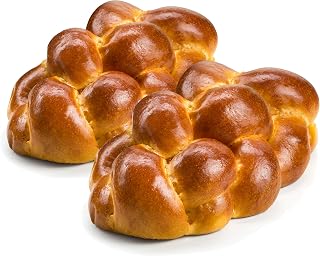 Stern's Bakery Kosher Challah Bread - 15oz Traditional Braided Egg Challah, Fresh Daily, Dairy & Nut Free (2 Loaves)