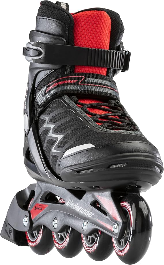 Rollerblade Bladerunner Advantage Pro XT Men's Adult Fitness Inline Skate, Black and Red, Inline Skates