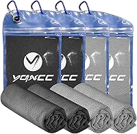 Vista 8 de YQXCC Toallas refrescantes Paquete de 4 unidades de 47 x 12 pulgadas Hielo fresco para cuello Microfibra suave transpirable para yoga