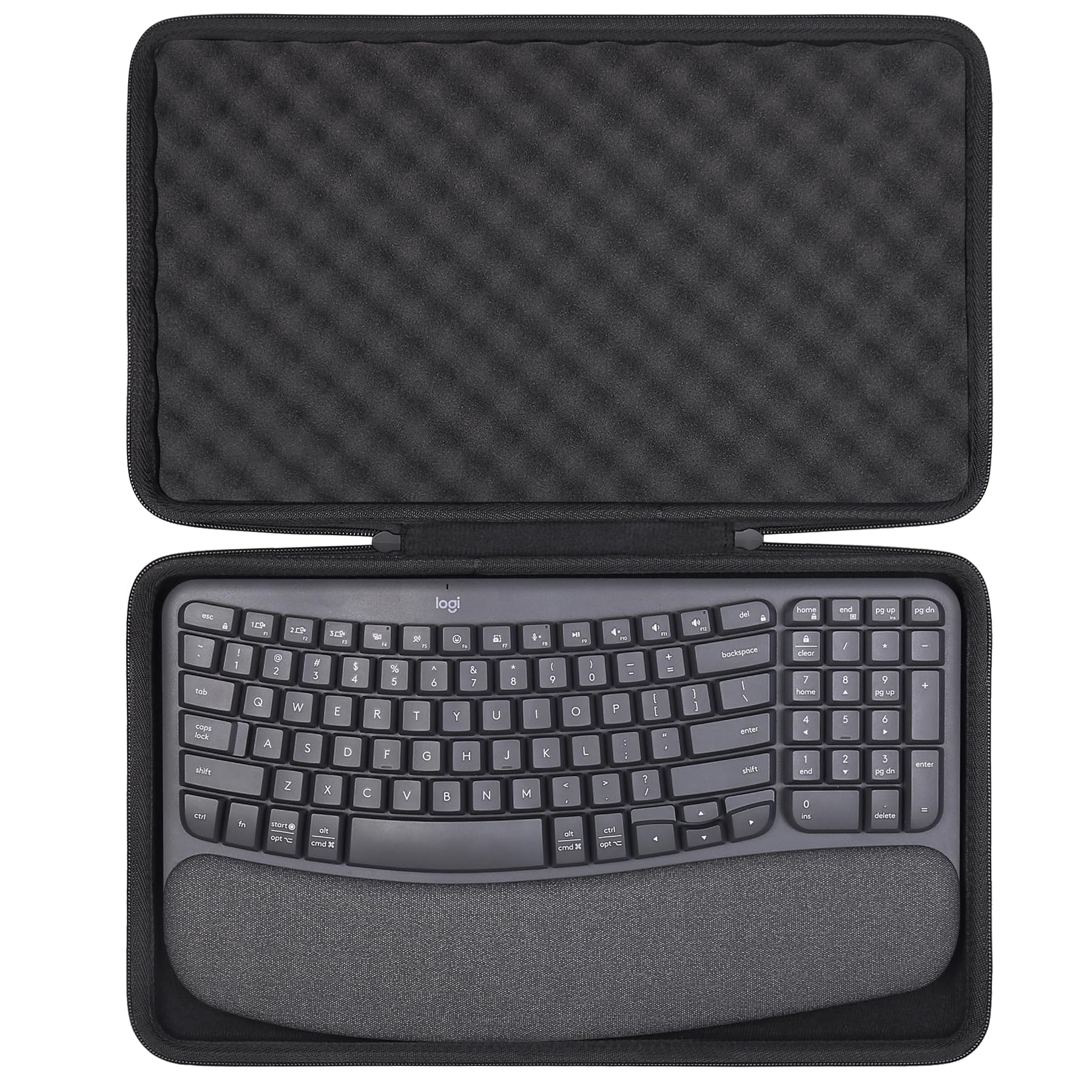 co2CREA cassa custodia borsa per Logitech Wave Keys Tastiera Wireless Ergonomica e Mouse Combo(solo scatola,Case Only)