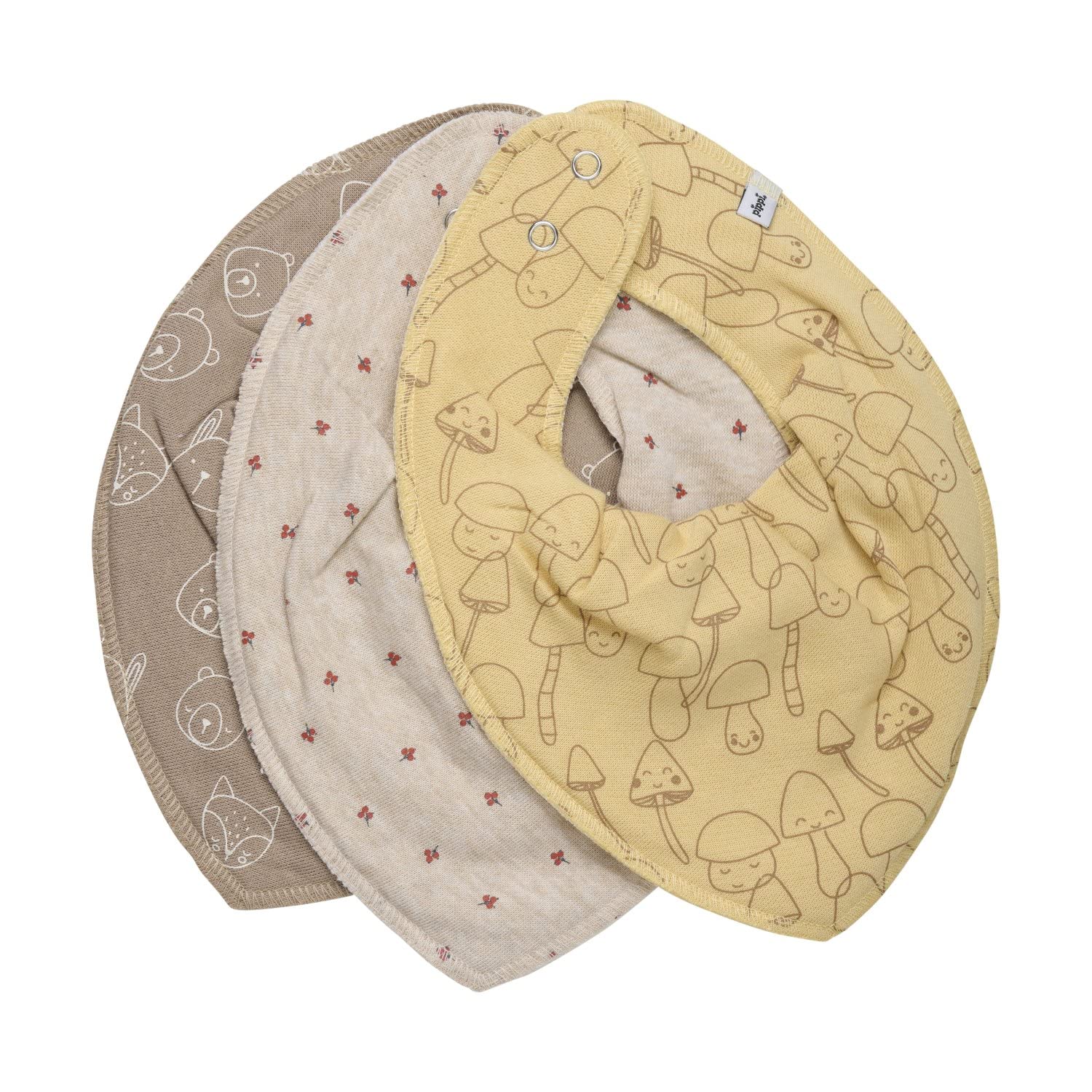PIPPI 3er Pack Unisex dreieck Baby Lätzchen