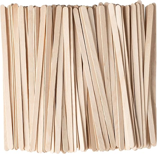 [500 Count] 5.5 Inch Wooden Coffee Stirrers Wood Stir Sticks Amazon