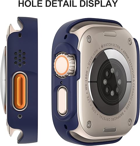Vista 146 de Paquete de 2 fundas protectoras de pantalla de vidrio templado para Apple Watch Series 6/5/4/Series SE/SE 2/SE 3 de 1.575 pulgadas, funda protectora