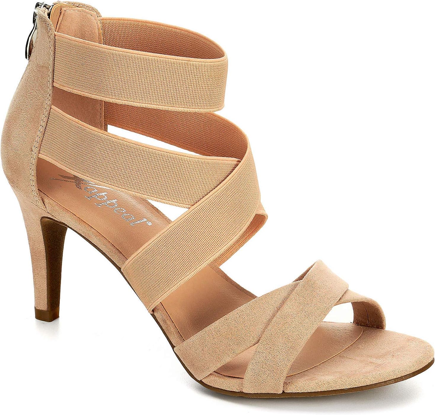 XAPPEAL Womens Elke High Heel Sandal Shoes, Blush, US 5.5
