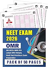 Sankalp Bharat OMR Sheets For Practice NEET 2025 Exam, 200 MCQ with Latest NMC Pattern - Pack Of 50 Pages