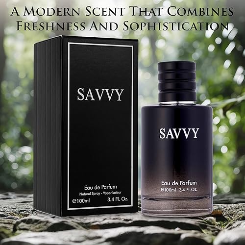 Miniatura 3 de Savvy for Men Eau De Parfum – Composición sofisticada de fragancia masculina de bergamota, pimienta, lavanda, anís estrellado y nuez moscada – Base