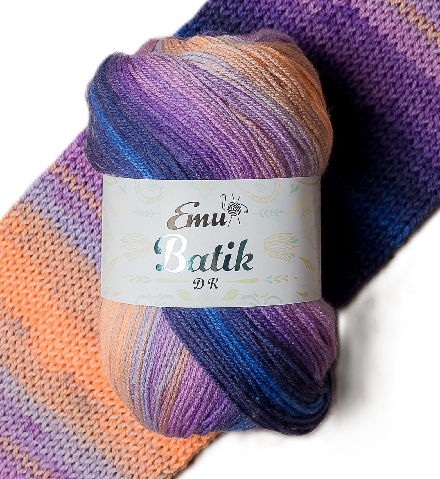 Emu Batik DK Premium Acrylic Yarn 100g Ball 360m, Roll - 004