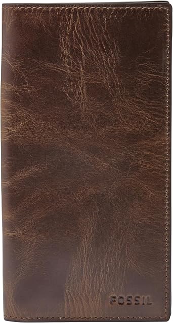 Fossil Mens Leather Executive Checkbook Wallet | Checkbook