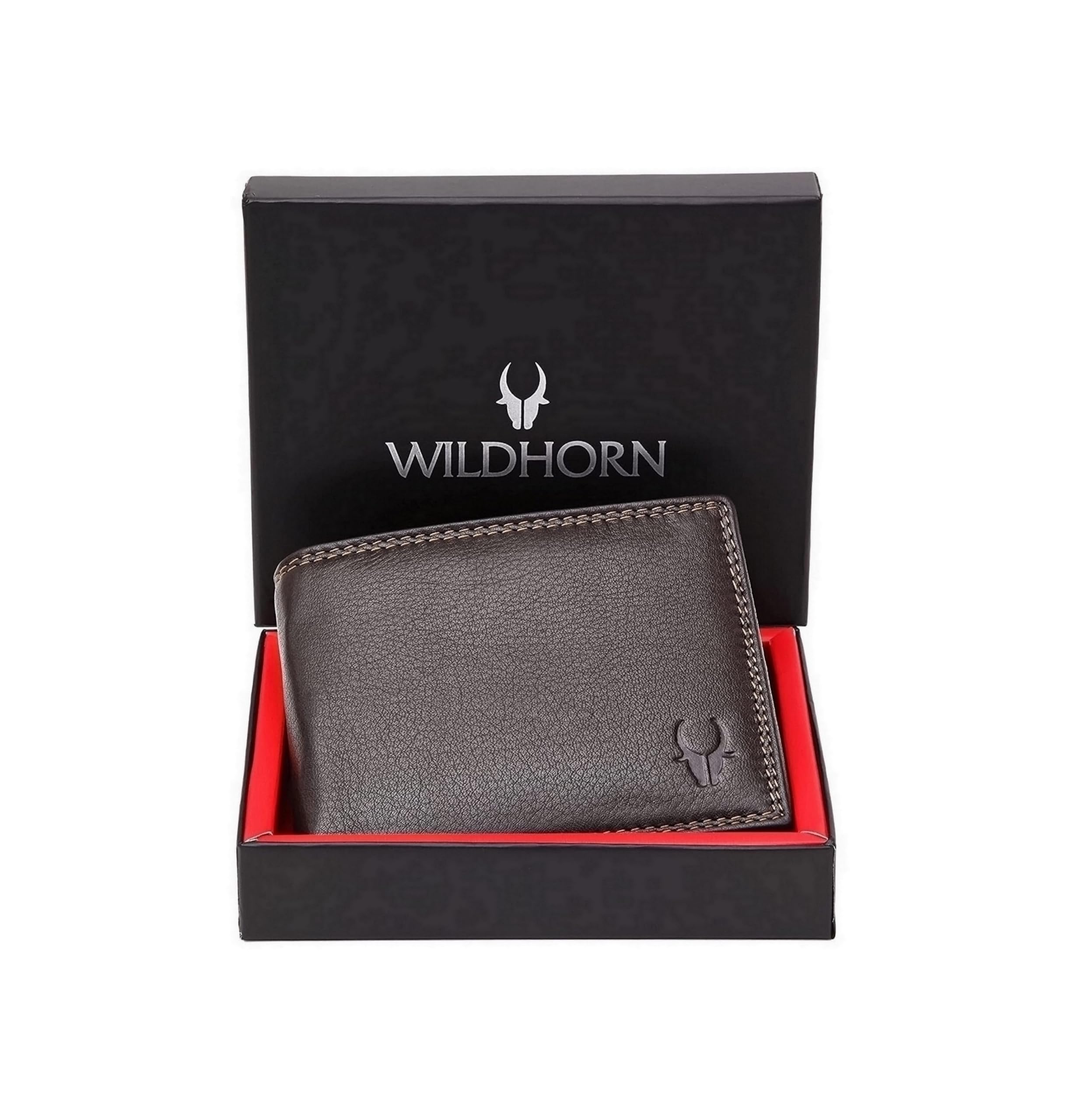 Rfid Protected Leather Wallets For Men I 6 Card Slots I 2 Secret Card Slots I 2 Currency Compartments I 1 Coin Pocket And 1 Id Window, Brown