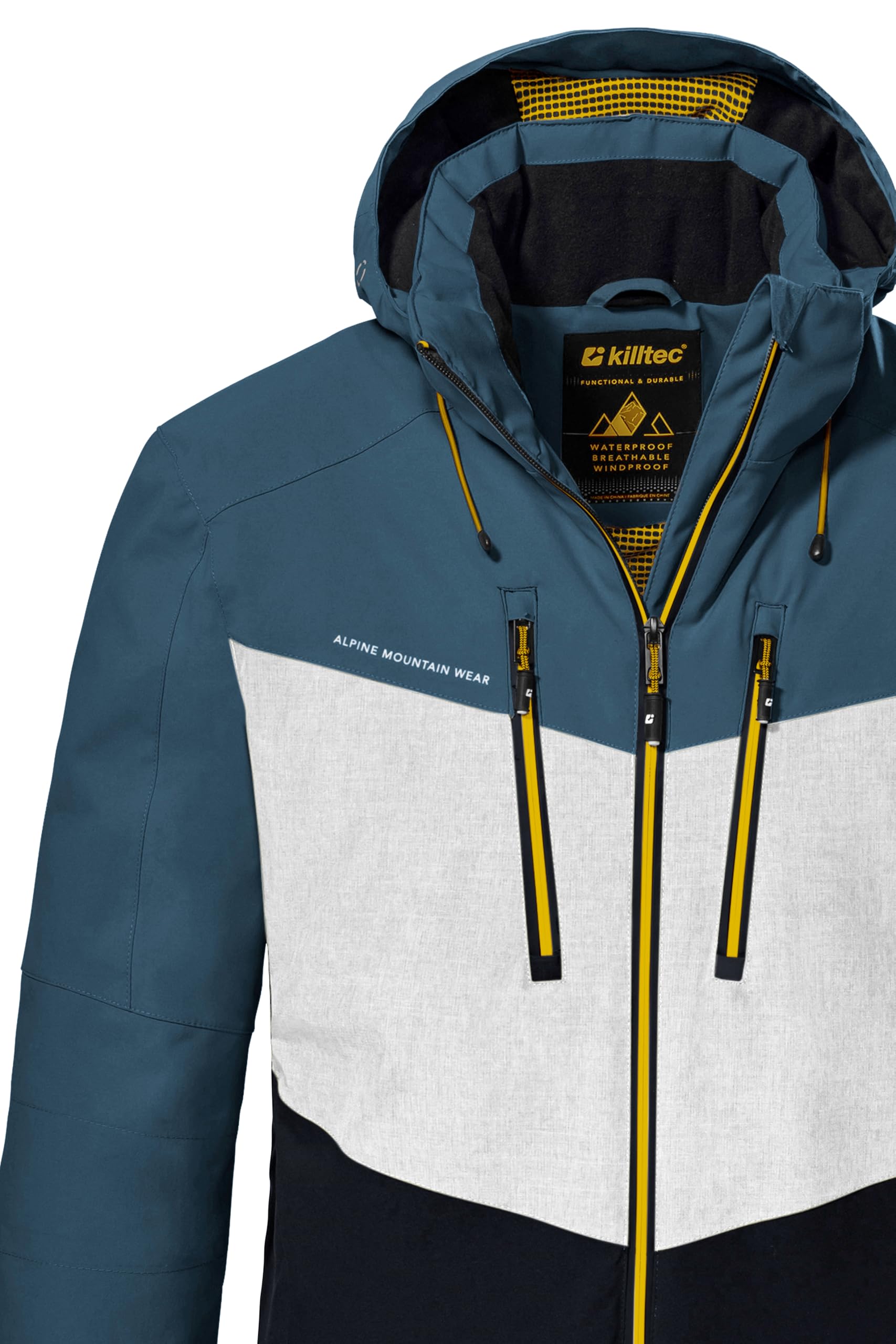 Killtec Ksw 45 Mn - Giacca Da Sci Giacca da sci/giacca funzionale con cappuccio rimovibile e paraneve Uomo (Pacco da 1)
