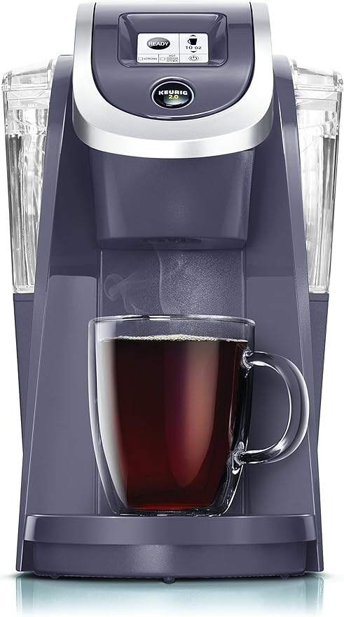 Keurig K250 Coffee Maker, Single Serve K-Cup Pod Coffee Brewer, With Strength Control, Plum Grey