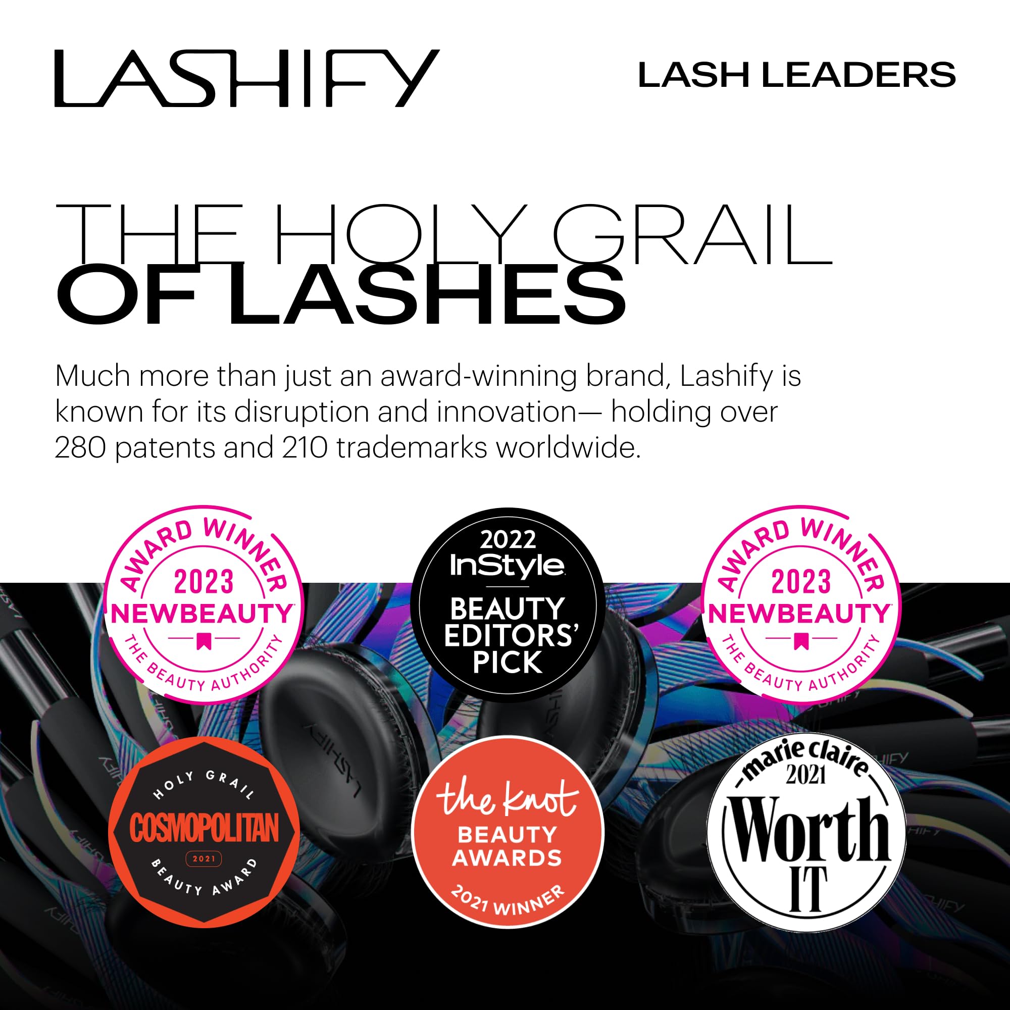 Lashify | Amplify Gossamer DIY Wimpernverlängerung, Nachfüllpackung, 14 mm, Schwarz, einfache künstliche Wimpern für einen natürlichen Look