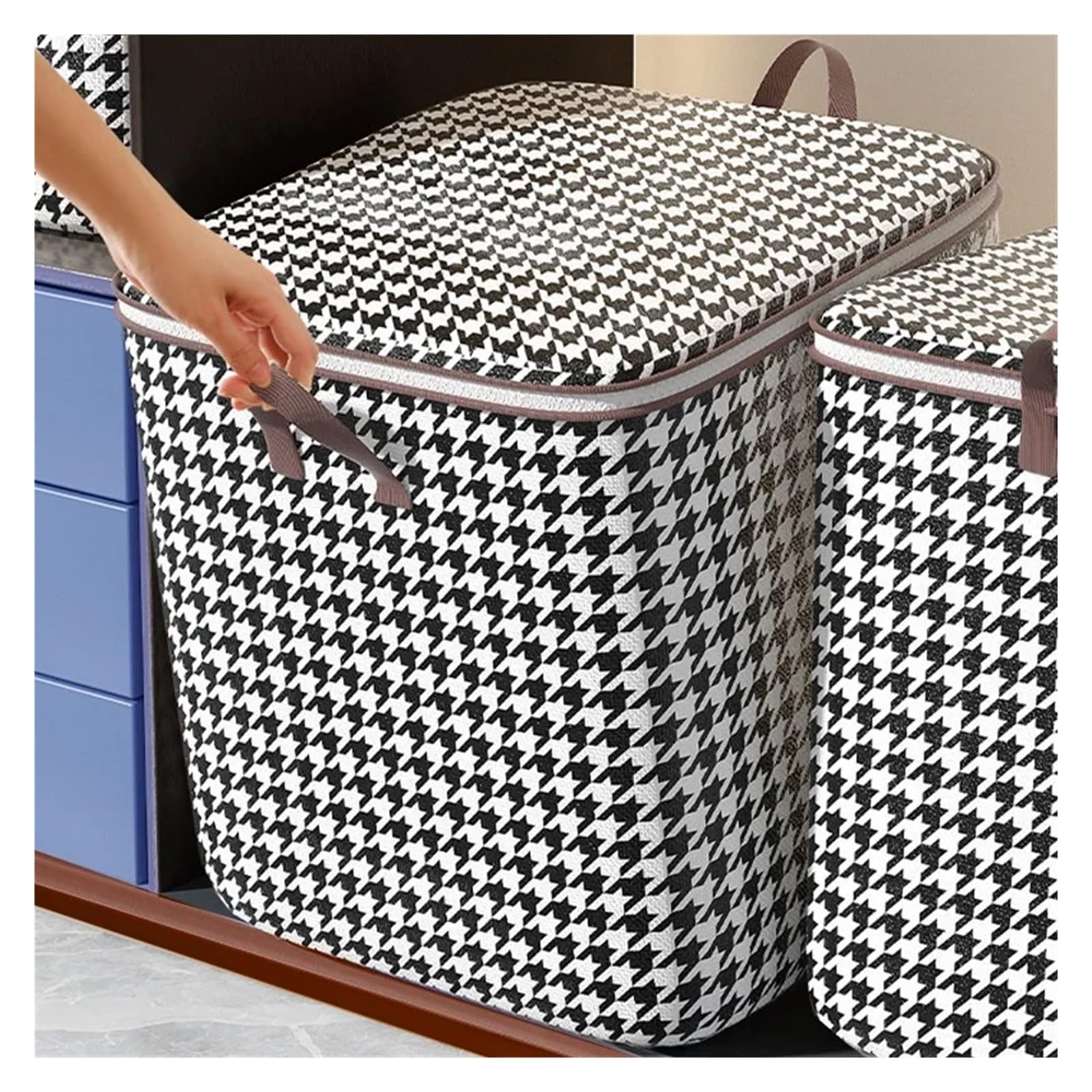 Aufbewahrungstasche für Kleidung, Stoff-Aufbewahrungsboxen, faltbare Stofftaschen for Kleidung, 100 l/140 l/180 l(100L)