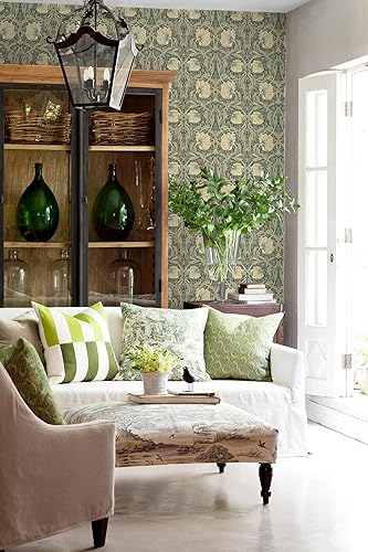 Miniatura 7 de NextWall Papel tapiz floral de pimpinela (Gardenia y salvia)