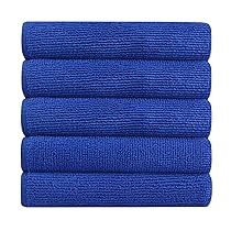 Bathla Spic & Span Multi Purpose Micro Fiber Cleaning Cloth – 340 GSM: 40cmx40cm (Pack of 5 – Dark Blue)