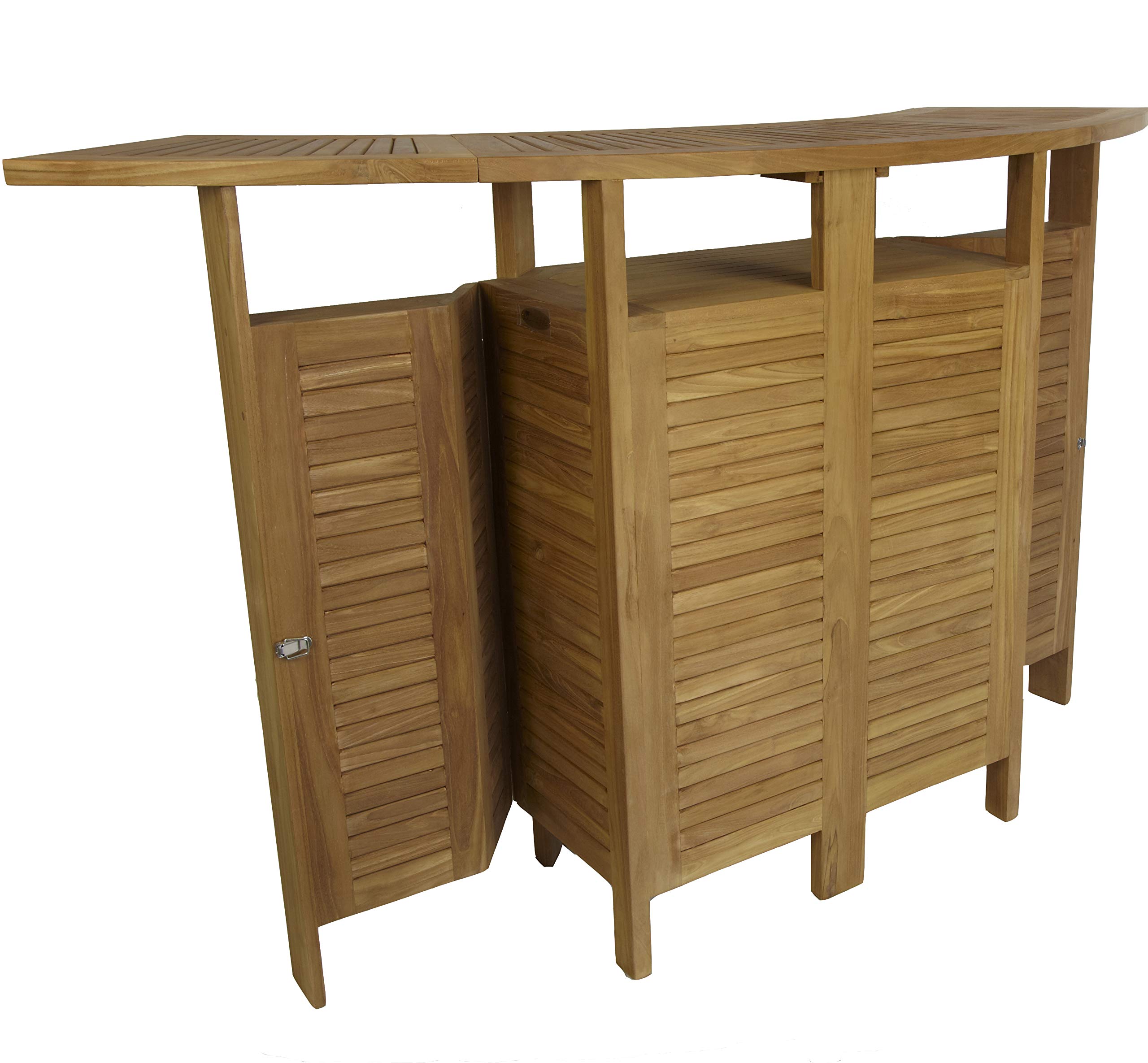 Barra de Bar de Teca. Alas Plegables.