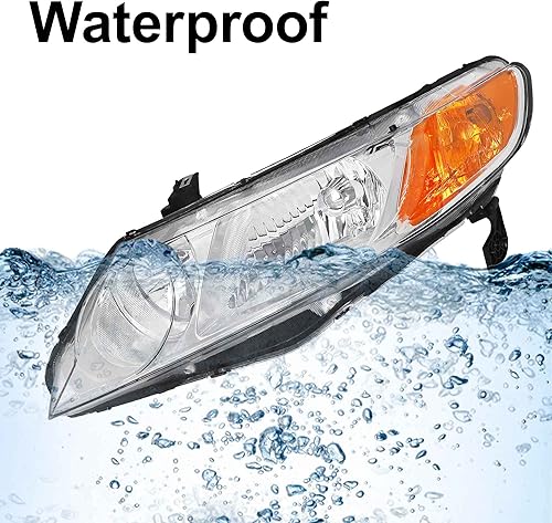 Miniatura 6 de Compatible con Honda Civic de 4 puertas Sedan de 4 puertas 2006 2007 2008 2009 2011 06 07 08 09 11 2006-2011 2006-2011 sedán conjunto de faros