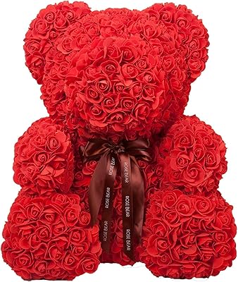 Amazoncom Rose Bear Teddy Bear Cub Forever Artificial Rose