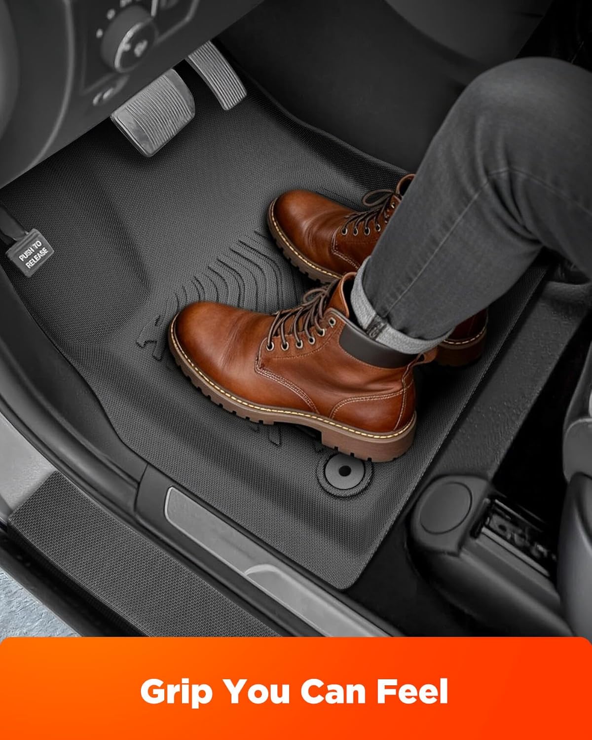 Car Floor Mats for Jeep Grand Cherokee: All Weather Rubber Custom Fit Accessories for 2011-2021 Model (Not for L) Full Coverage Floor Mats Cargo Liner with Backrest Protectors & Door Sill Guards