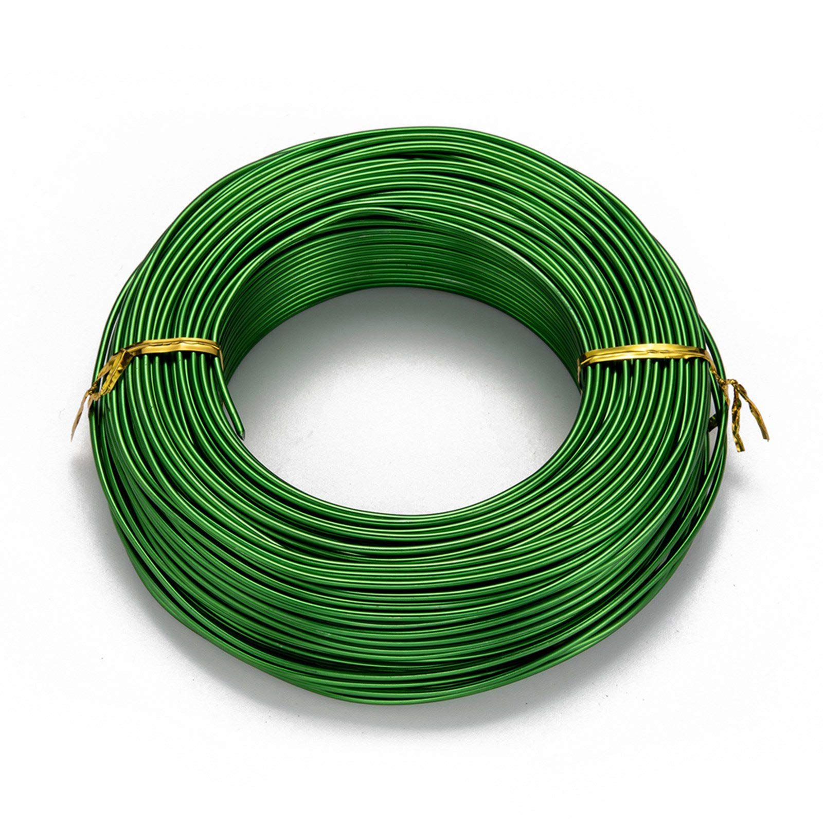 Beadthoven 12 Gauge (2mm) Aluminum Craft Wire 180 FT Bendable Flexible Metal Beading Wire for Jewelry Making Wrapping Floral Sculpting