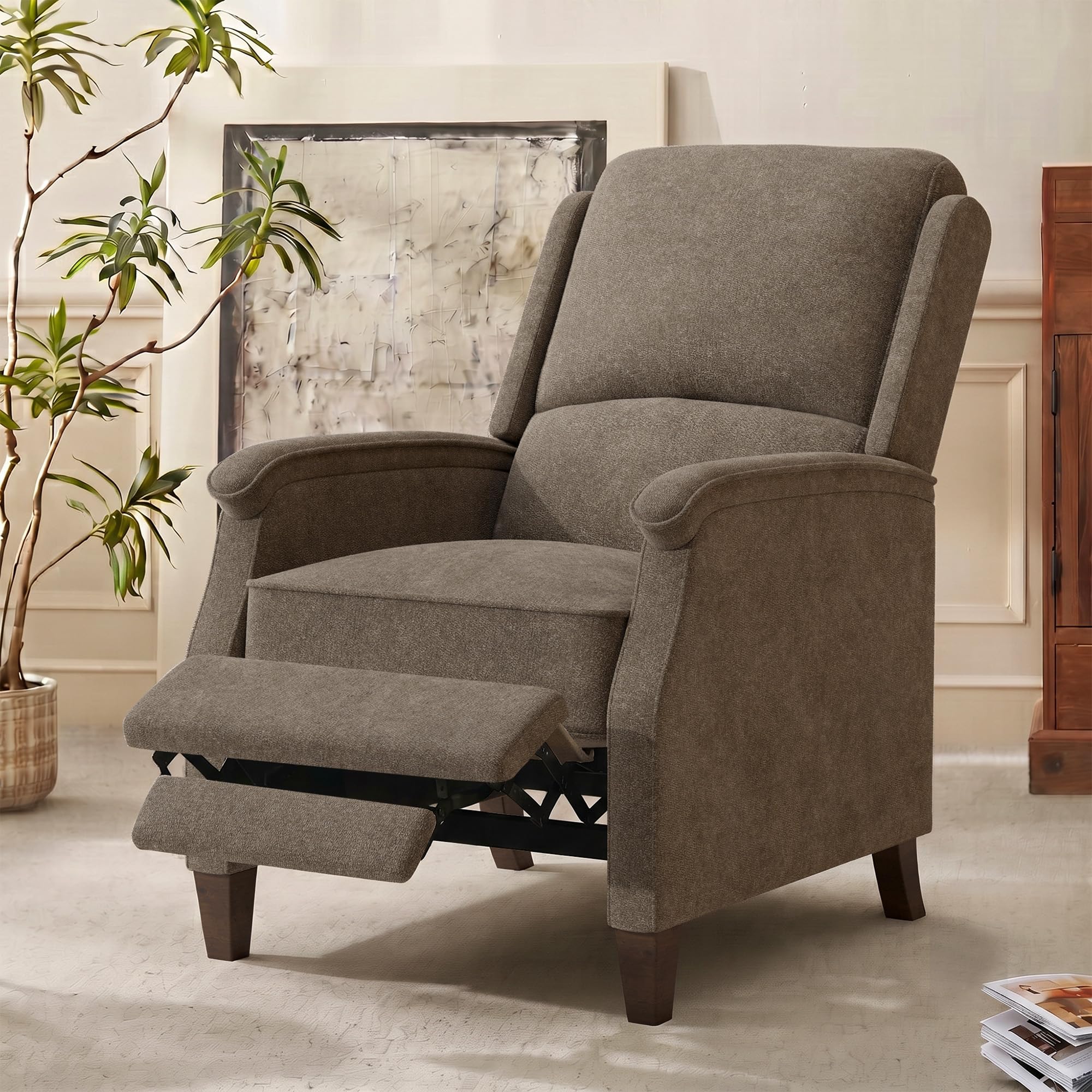 VKNOW Fabric Recliner Chair with Adjustable Back