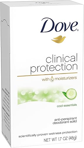 Dove Clinical Protection Antiperspirant Deodorant, Cool Essentials 1.7 Ounce