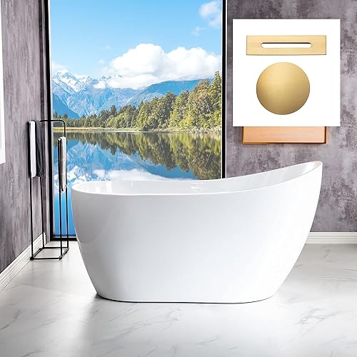 Miniatura 2 de WOODBRIDGE BTA1507-BG-Drenaje & O+ Almohada Bañera, Oro Cepillado