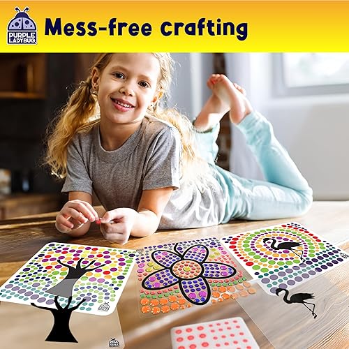 Vista 23 de PURPLE LADYBUG SUNGEMMERS - Kit de atrapasoles para ventana, actividades de verano para niños, regalos de cumpleaños para niñas y niños, Sol y arco