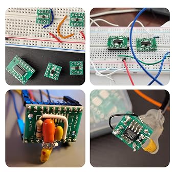 12 Types SMD to DIP Adapter PCB Proto Board Kit | SOP8 SOP10 DFN10 SOP14 SOP16 SOP20 SOP24 SOP28,with 10pcs 2.54mm Pin Header