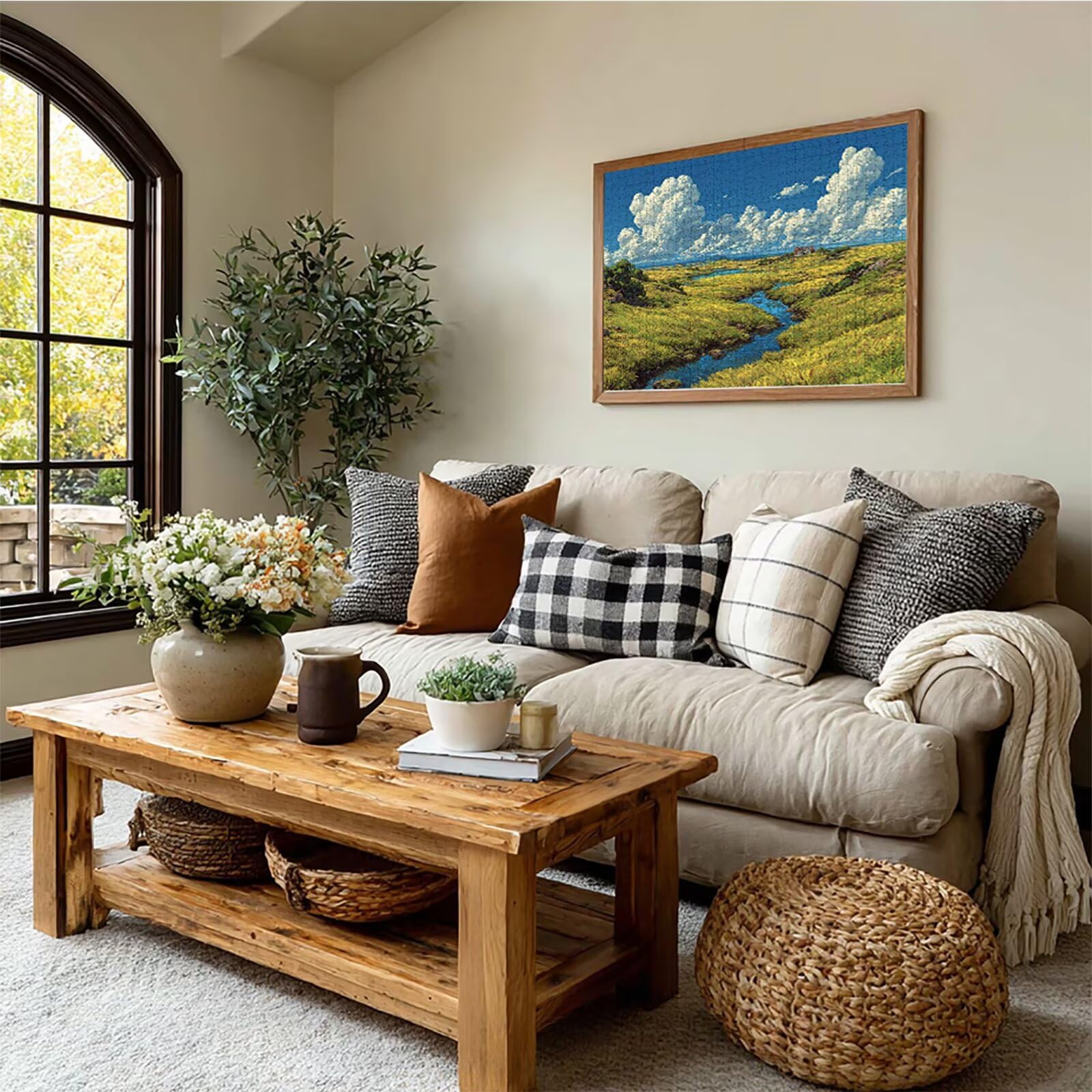 Drewniane puzzle polowe 156 x 105 cm, niebo puzzle 5000 elementów dla dorosłych z pudełkiem, edukacyjna wymagająca gra, prezenty dla nastolatków, napis na plecach łatwe do odróżnienia, dekoracja domu