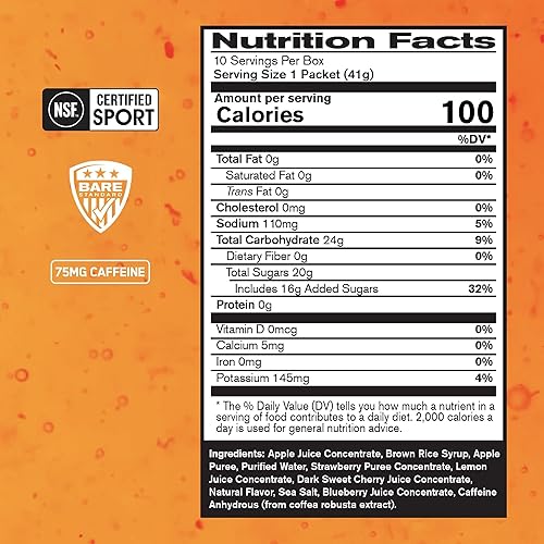 Miniatura 2 de BARE PERFORMANCE NUTRITION, BPN Go Gel Endurance, 0.94 onzas de carbohidratos y 100 calorías por paquete, vegano + gel para correr sin gluten, 10