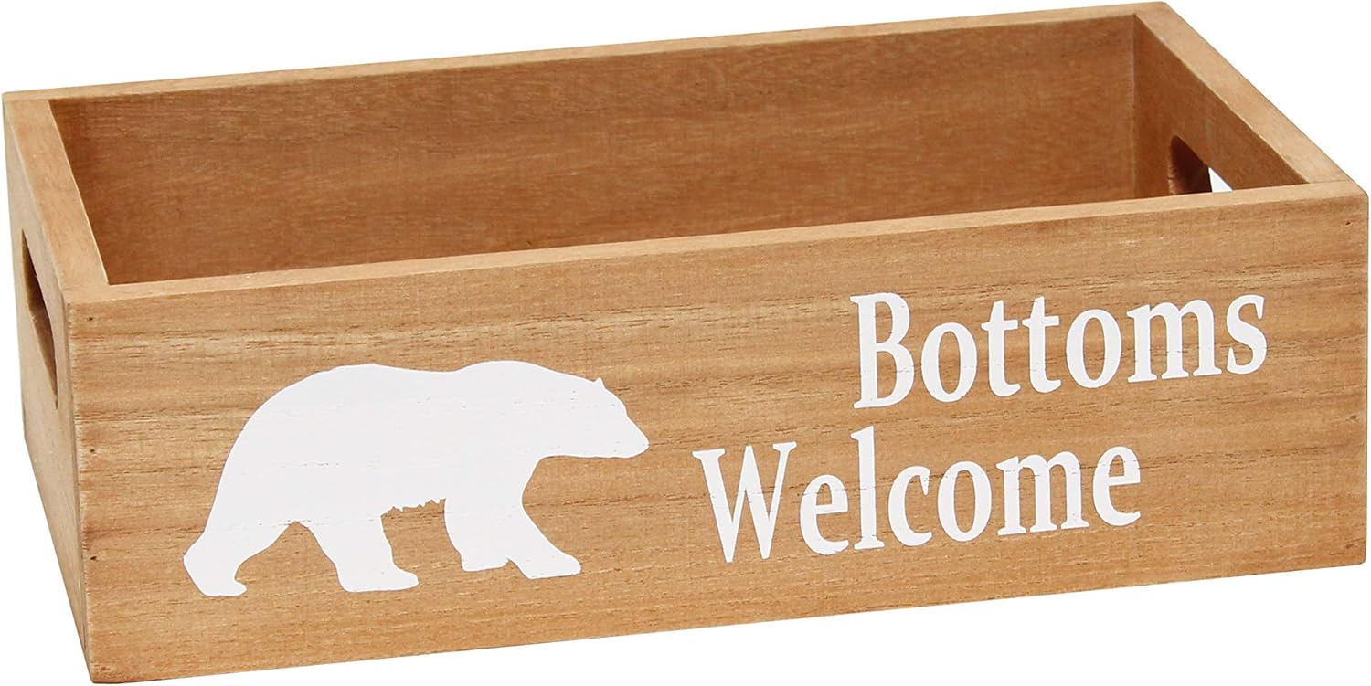 Blасk Frіdау - 60% оƒƒ Elegant Designs HG3000-NCL Three Piece Decorative Wood Bathroom Set Large, Cabin,Lodge,Rustic (1 Towel Frame, 1 Toilet Paper Holder), Natural