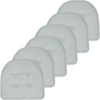 Vista 68 de Sweet Home Collection - Cojín de espuma viscoelástica para silla con capitoné, antideslizante, parte trasera de goma, en forma de U, 17 x 16 Gris