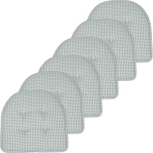 Miniatura 68 de Sweet Home Collection - Cojín de espuma viscoelástica para silla, con capitoné, parte trasera de goma antideslizante, en forma de U, de 17 x 16