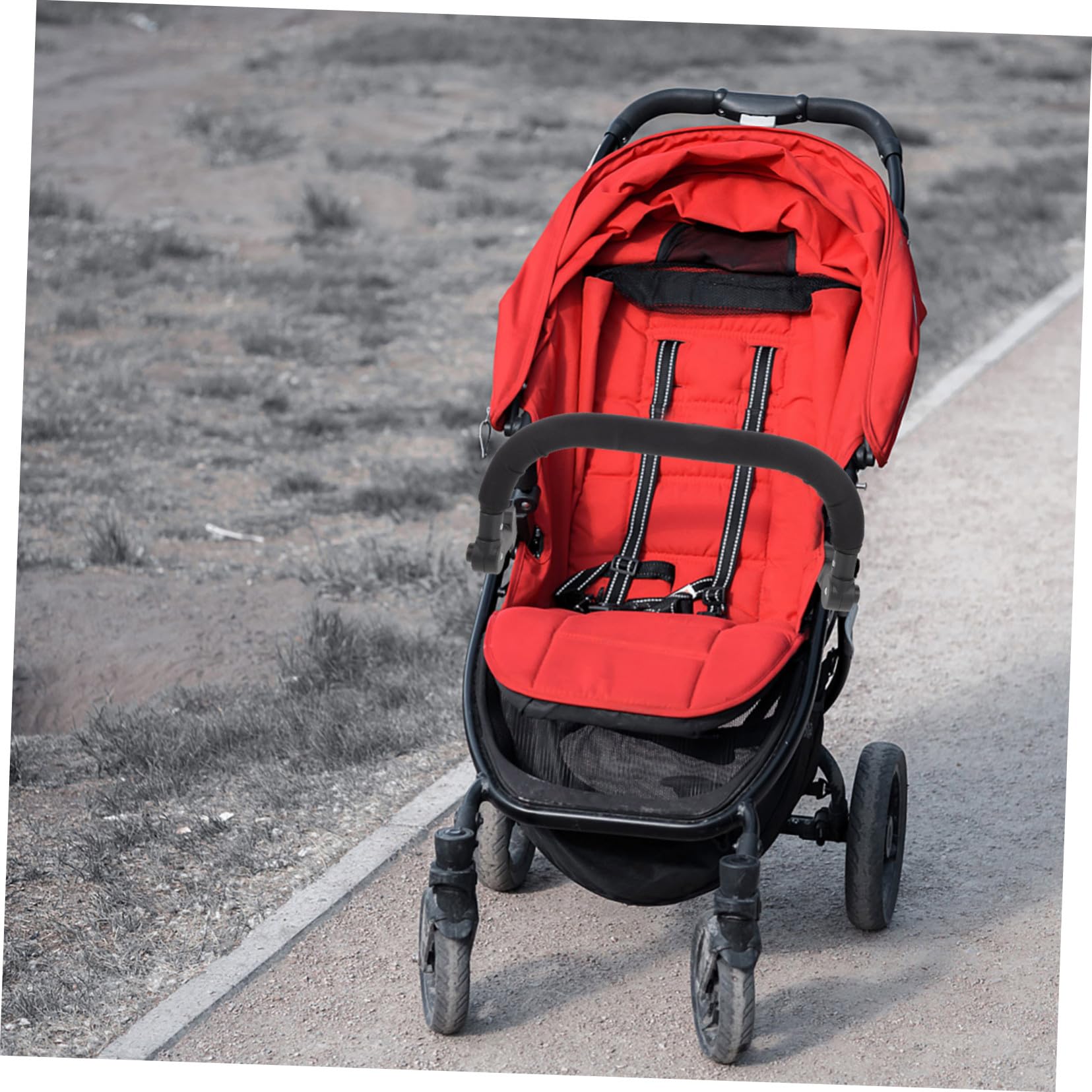 Accoudoir réglable pour poussette avec extension de poignée flexible pour poussette en plastique et éponge pour accessoires de poussette, Plusieurs styles