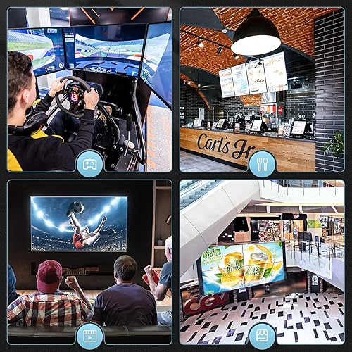 Miniatura 5 de NIERBO Controlador de pared de video HDMI 2x2, pantalla HD 4K x 2K, rotación de 180 grados, 8 modos de visualización: 2x2, 1x2, 1x3, 1x4, 2x1, 3x1