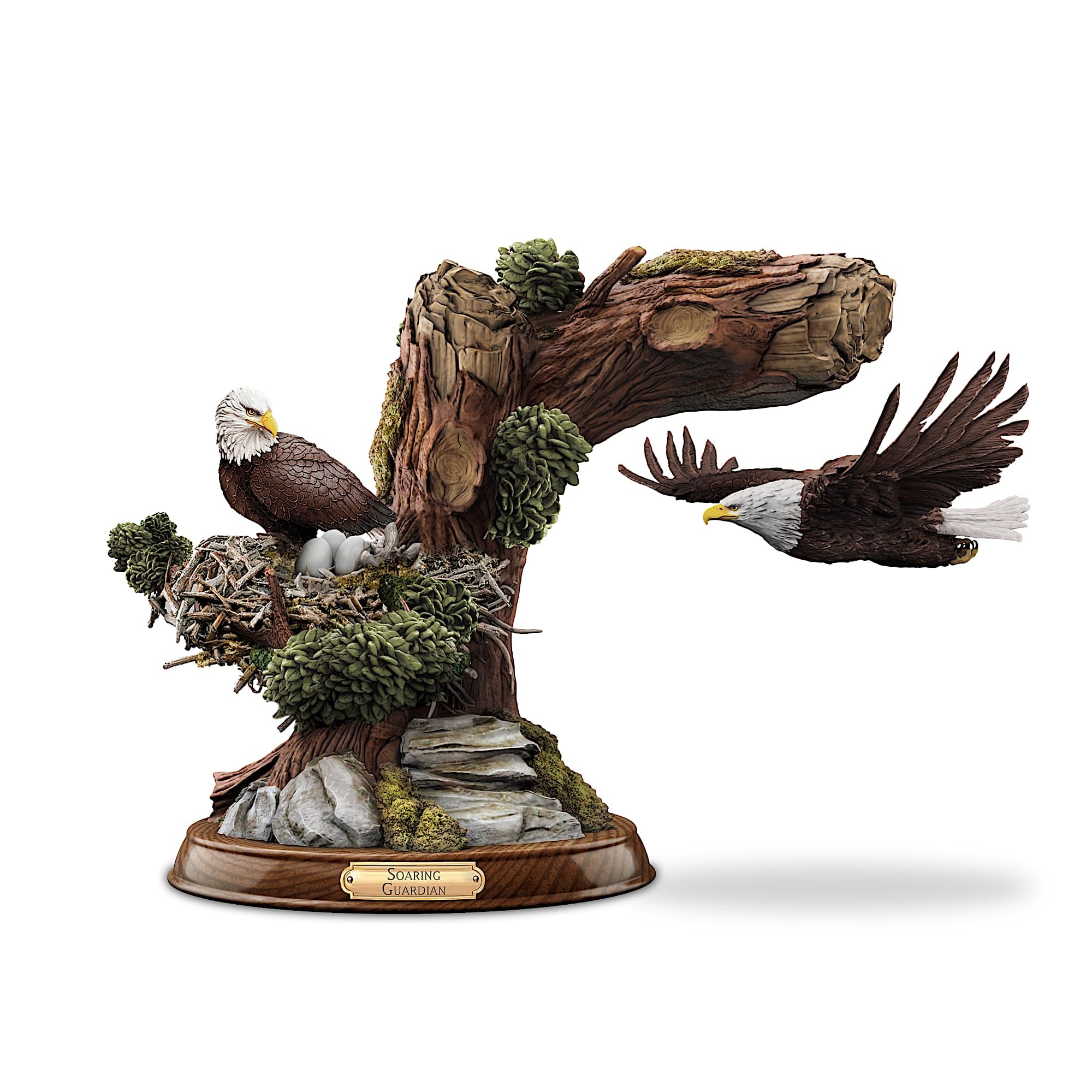 Amazon.com: The Bradford Exchange Soaring Guardian Hand-Painted