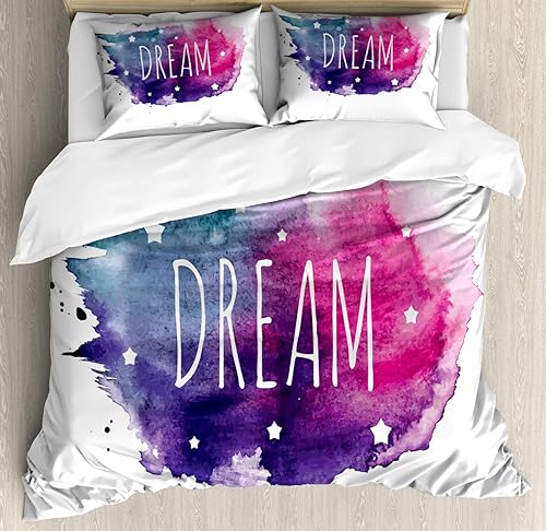 Miniatura 6 de Ambesonne Juego de funda de edredón de pingüinos, patrón repetido de divertido estampado animal de criaturas árticas, juego de ropa de cama con 2