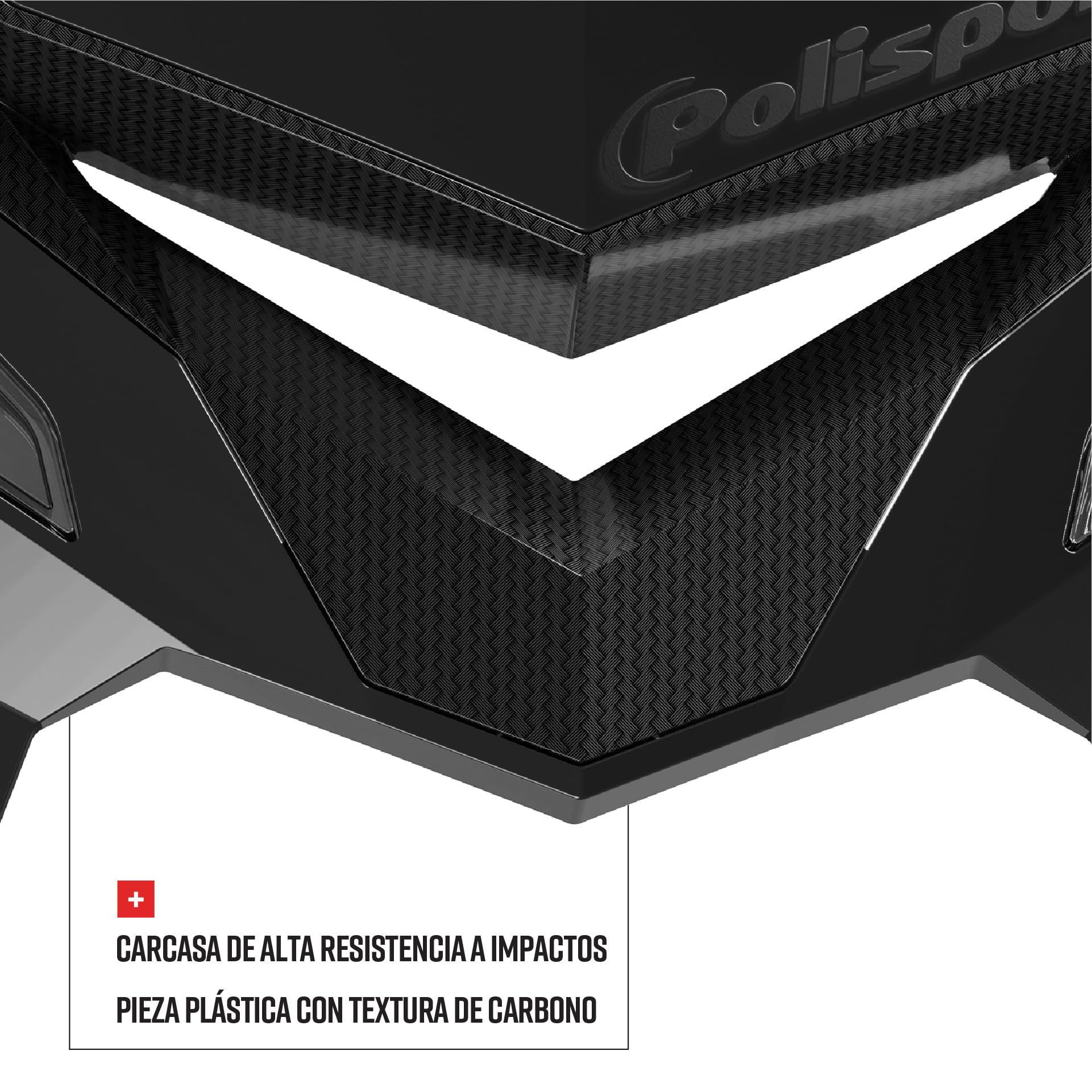 POLISPORT 8670800002 - Faro delantero E-BLAZE con lámpara LED compatible con todos los modelos de motocross/enduro en color negro