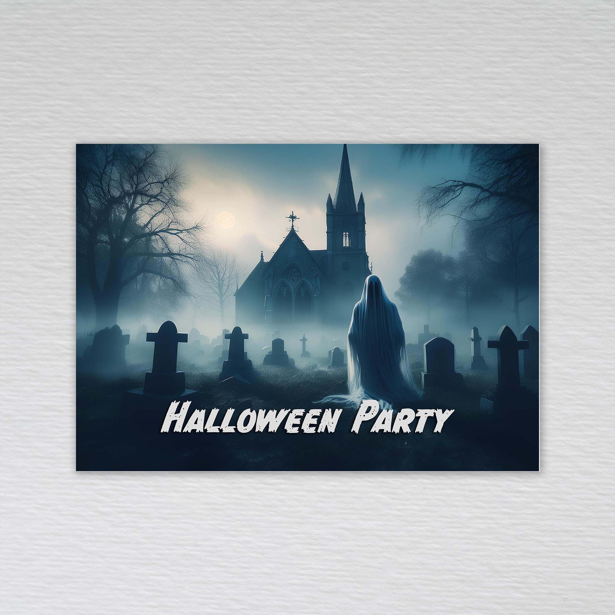 Halloween Invitations for Adults Halloween Party Invitations: Ghost Halloween Invites (Pack of 50 without Envelopes)